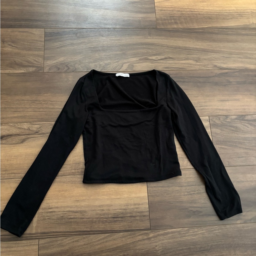 Elegant Black Long Sleeve Top